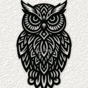 mandala tribal owl 1 wall art home decor