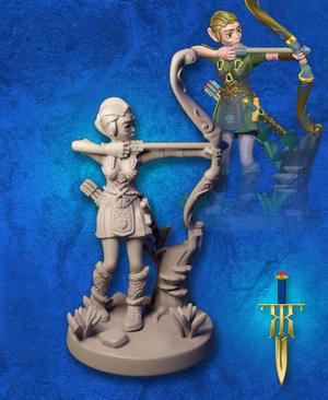 Elf Ranger Female Level 1 - Bow
