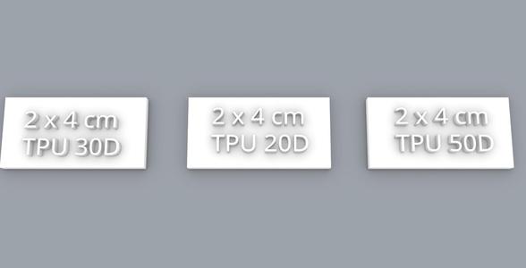Material Samples Test Small Plates