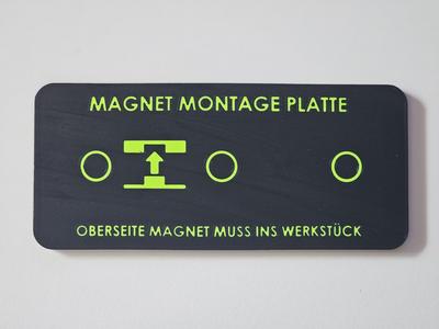 Magnet Montage Platte