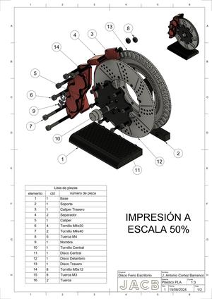 Disco de Freno para escritorio