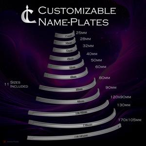 Free  -  Customizable Name Plates  -  blender