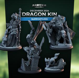 Arbiter Miniatures December 2024 Dragon Kin Supportless