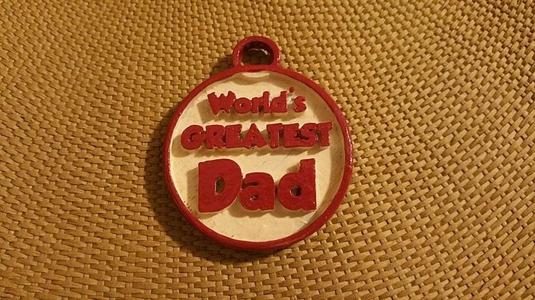 Remix Worlds Greatest Dad Keychain or Charm