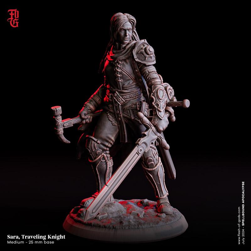 Sara, Traveling Knight (Human Fighter)