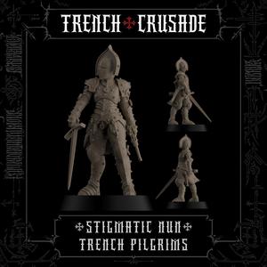 Trench Crusade - Stigmatic nun (Sword, pistol) - Trench Pilgrims