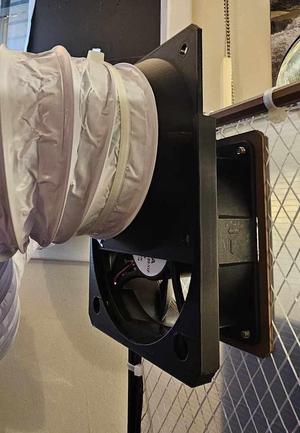120mm fan to 4 inch duct quick disconnect coupler