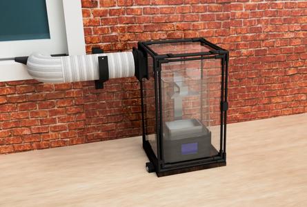 Customizable Ventilated Enclosure for Resin Printers