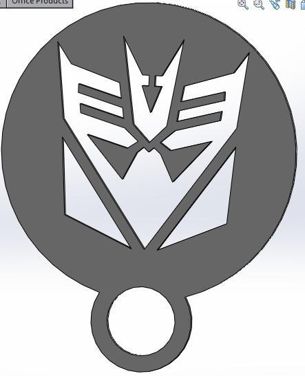 coffee stencil - decepticon