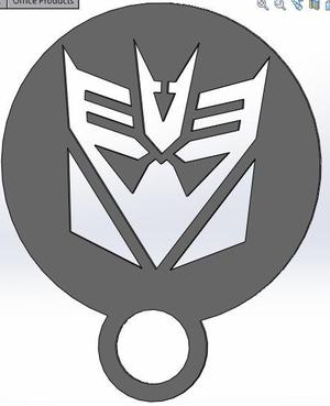 coffee stencil - decepticon