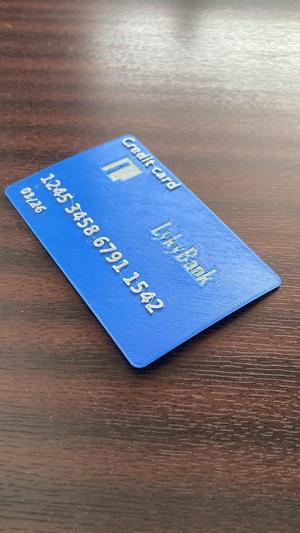 Fake credit card