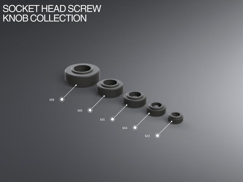 Ultimate Socket Head Screw Knob Collection M3-M8