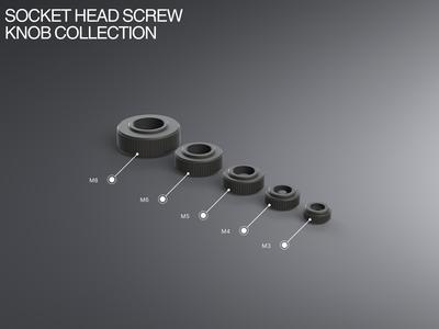 Ultimate Socket Head Screw Knob Collection M3-M8