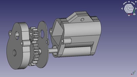 Gauge 1 Axle hung motor with N20 motor