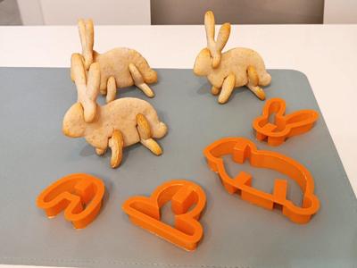 3D Easter Bunny Cookie Cutter