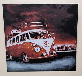 VW Bus "Skyline Sunset" (hueforge)