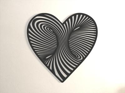 Infinite love heart - wall art/ coaster