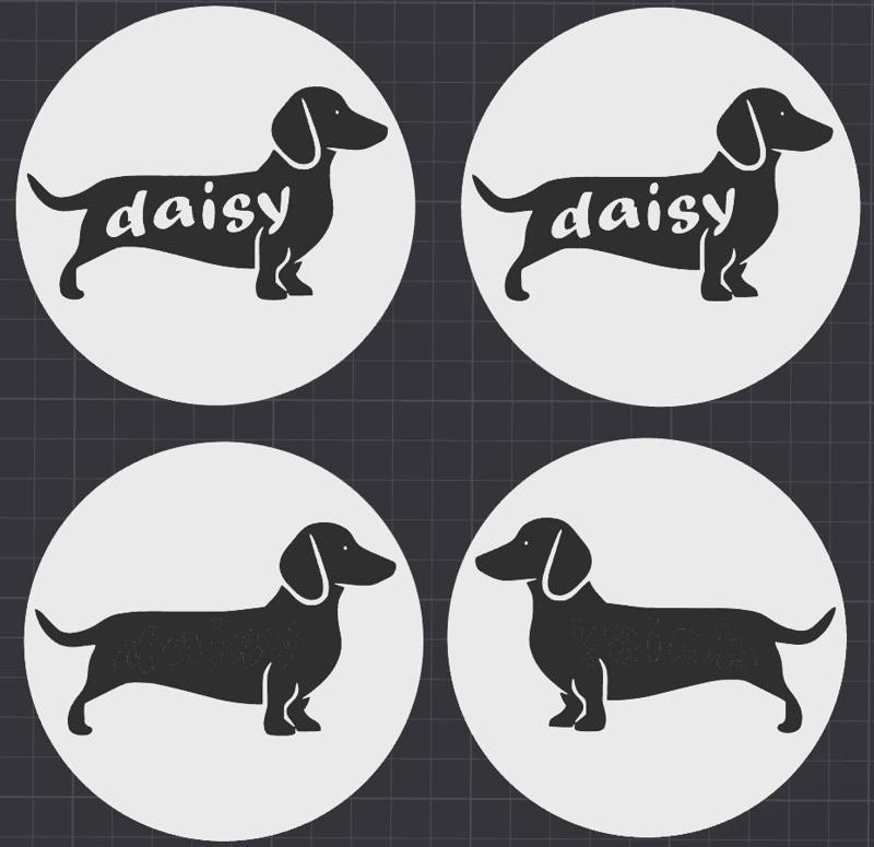 Dachshund Dackel Coaster Untersetzer