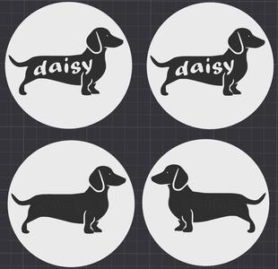 Dachshund Dackel Coaster Untersetzer