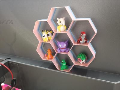 Print-in-Place Hexagonal Figurine Holder