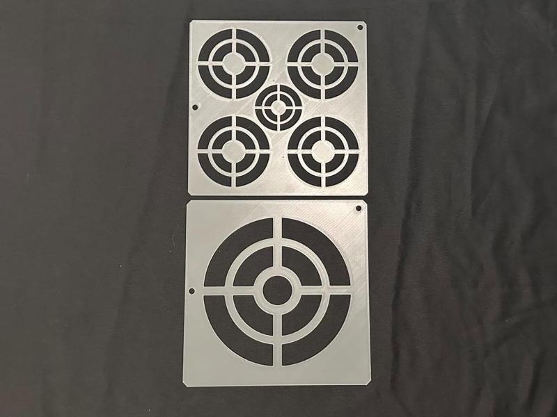PETG Target Stencils - Grouping & Single Options