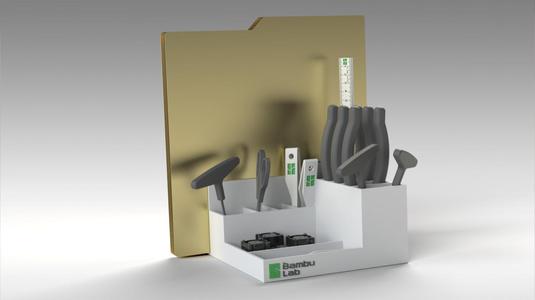 3D Printer Organizer with Build Plate Holder
