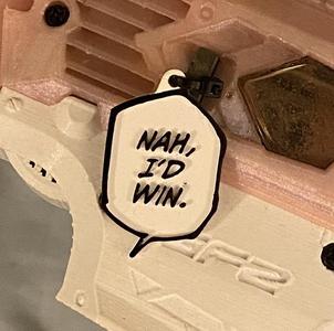 Nah, I'd Win Keychain/Charm