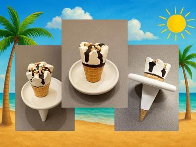 Anti-Drip Ice Cream Cone Holder for Kids and Adults