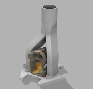 FLSUN_SR - Y duct for deported blower system like CPAP