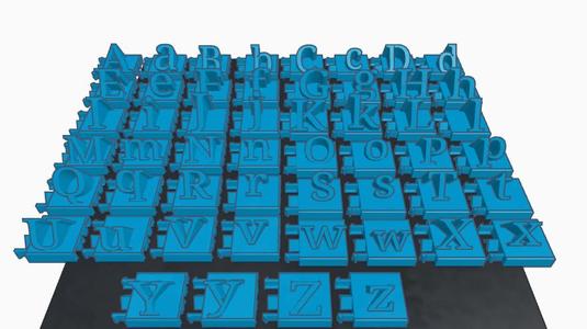 3D letters for anything |Serif font|