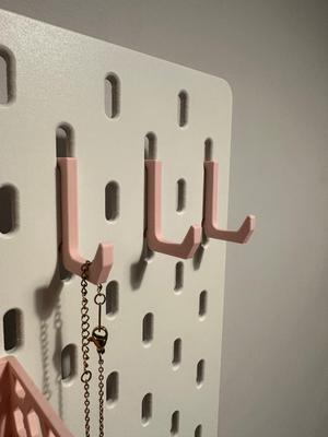 Small Hook for Ikea Skadis Pegboard