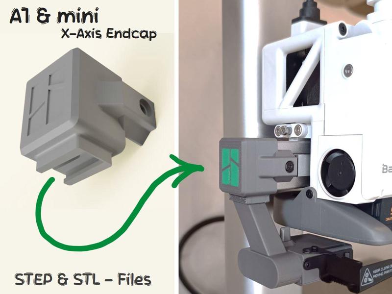 A1 (mini) X-Axis Endcap