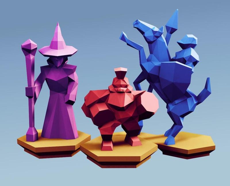 Low Poly Fantasy Tabletop - Alliance Advanced Units