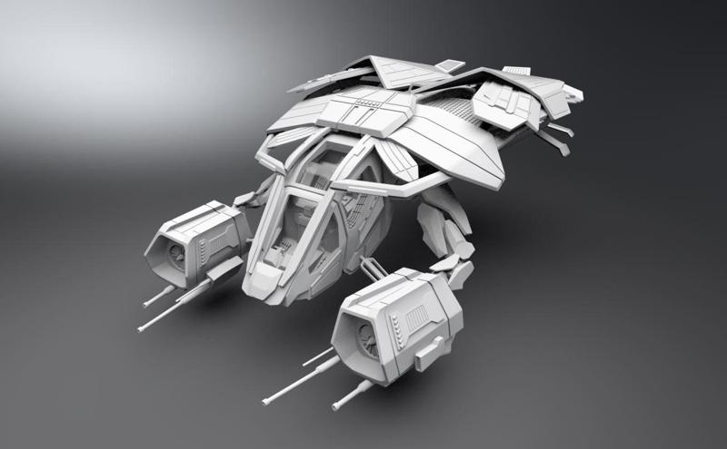 The Bat Copter scale model