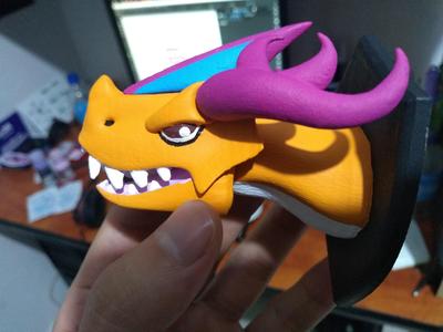 Dragonary - Fire dragon head