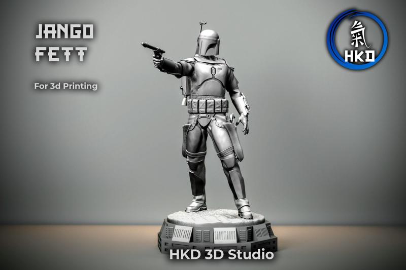 Jango Fett fan art  3d Print model Star Wars