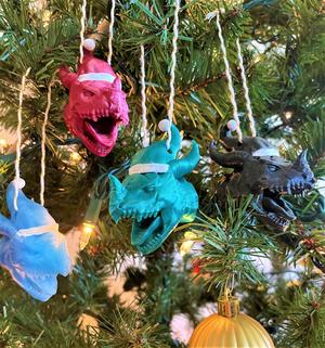 Santa Dragon Ornament: Supportless Print