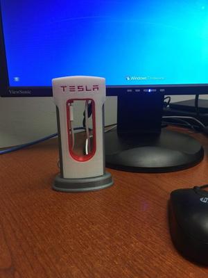 Tesla Supercharger iPhone charger - 3 Single color plates - prepositioned