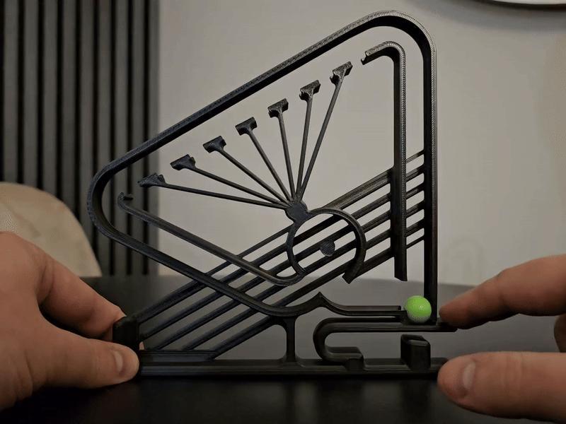 Print in place - Crazy Marble Fidget Desk Toy V3