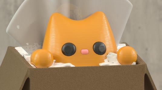 Special Delivery! Kitty destruction tissue box!