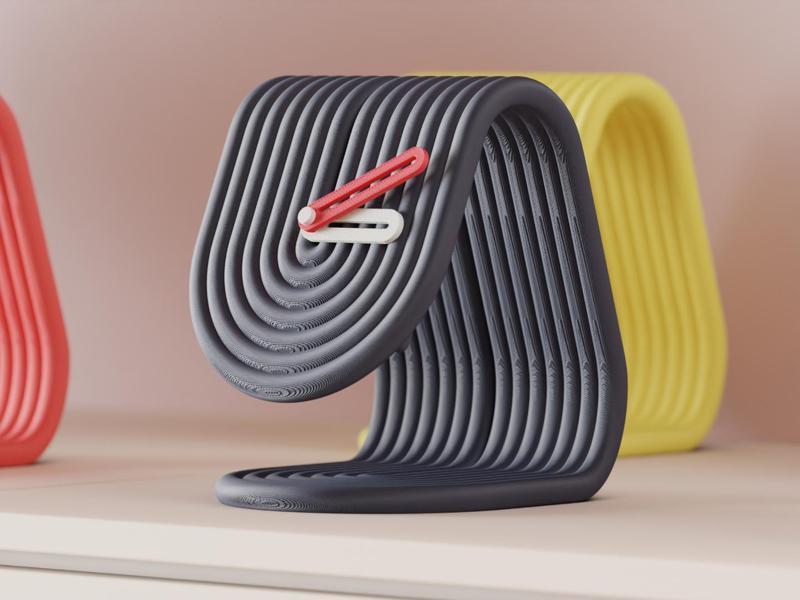Desktop Clock. Modern Minimalist Clock.