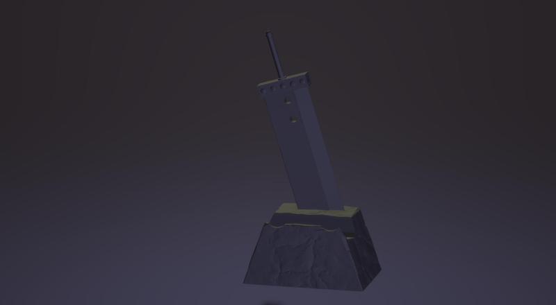 Sword In The Stone Controller Stand - Buster Sword Edition