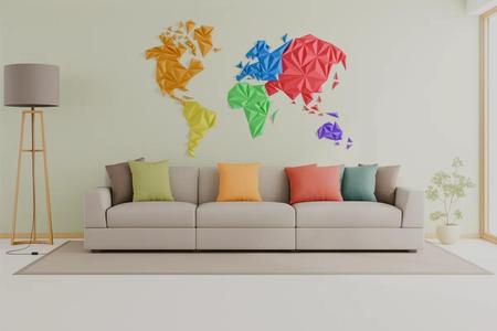 Geometric world map (resized version)   