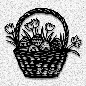 easter basket wall art easter eggs home decor