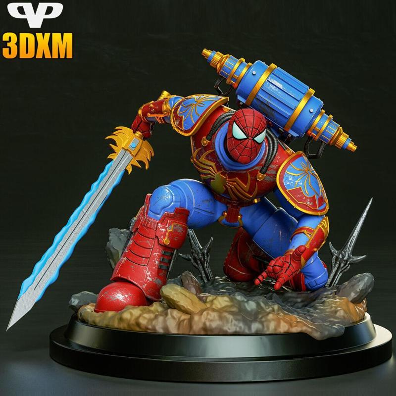 Spider-Man STL for 3D Printing ChibiSTL 3DXM