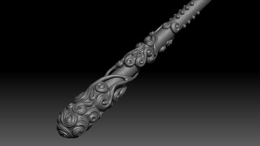 Bronze Cloud Staff - Black Myth Wukong weapon