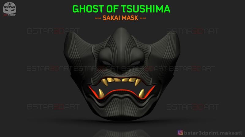 Ghost Of Tsushima - The Sakai Mask - Samurai Cosplay Mask