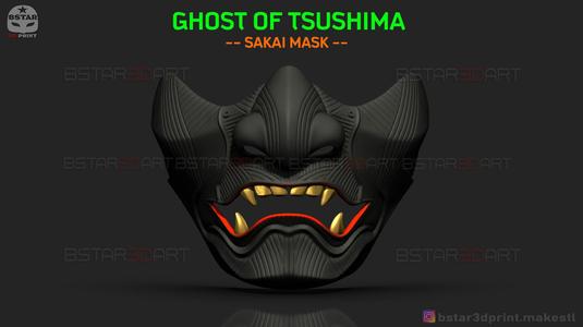Ghost Of Tsushima - The Sakai Mask - Samurai Cosplay Mask