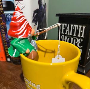 He has Gnome Fishing - Tea Bag Holder and Mug Accessory