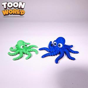 Cute Flexible Octopus - Print in place